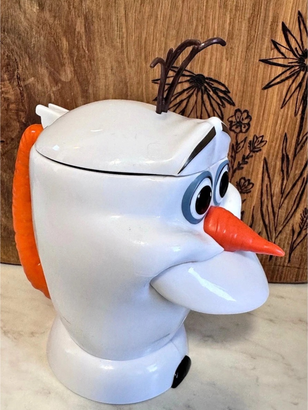 Disney Frozen Olaf Plastic cup White & Orange